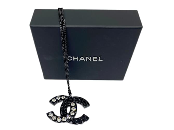 Collana di strass Chanel Nero - vista 7