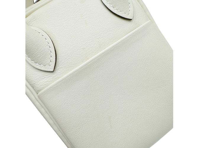 Hermès Mini borsa Hermes Lindy Verso Swift Nata Sesame B Stamp - vista 13