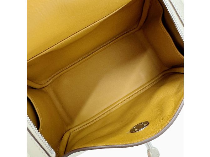 Hermès Mini borsa Hermes Lindy Verso Swift Nata Sesame B Stamp - vista 16
