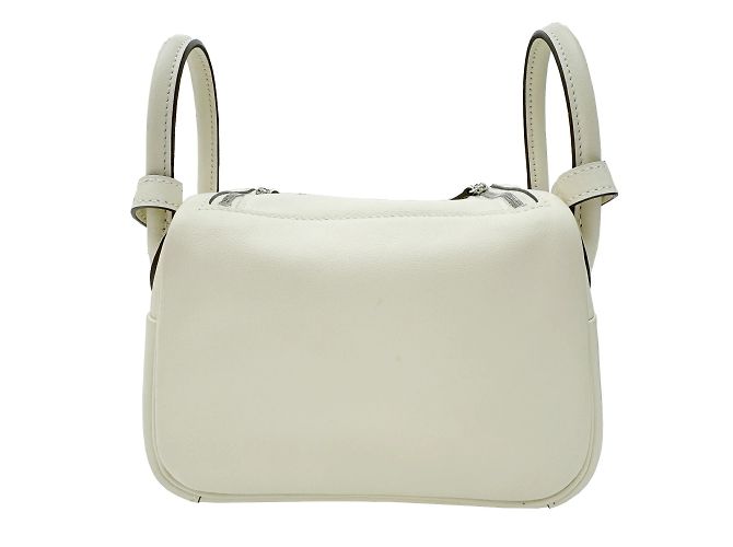 Hermès Mini borsa Hermes Lindy Verso Swift Nata Sesame B Stamp - vista 2