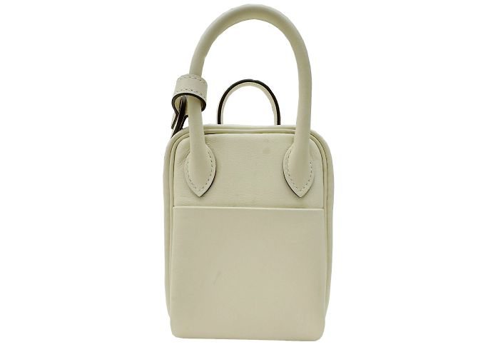 Hermès Mini borsa Hermes Lindy Verso Swift Nata Sesame B Stamp - vista 4