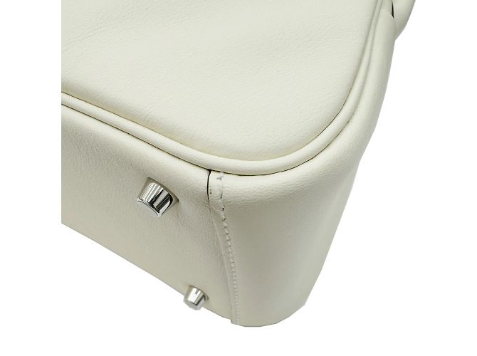 Hermès Mini borsa Hermes Lindy Verso Swift Nata Sesame B Stamp - vista 7