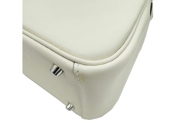 Hermès Mini borsa Hermes Lindy Verso Swift Nata Sesame B Stamp - vista 9