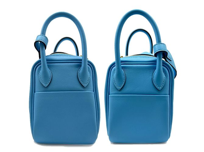 Hermès Borsa Hermes Lindy Swift Blue Azotic B Stamp 2023 Blu chiaro - vista 2