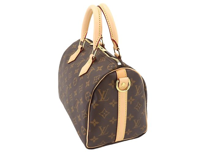 Sac à main Louis Vuitton Monogram Speedy Bandoulière 25 Marron Monogramme - vue 3