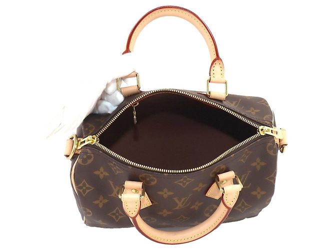 Sac à main Louis Vuitton Monogram Speedy Bandoulière 25 Marron Monogramme - vue 6