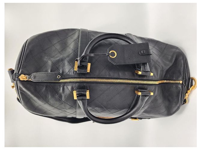 Executive Borsa da viaggio weekend Boston trapuntata a diamante Chanel Nero - vista 6