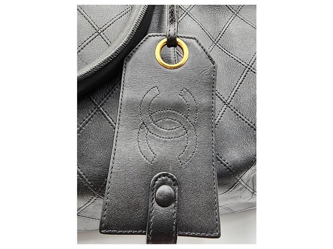 Executive Borsa da viaggio weekend Boston trapuntata a diamante Chanel Nero - vista 8
