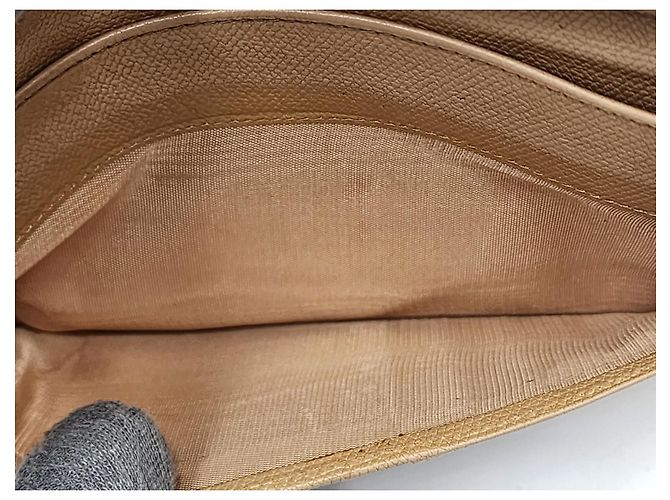 Beige lange Brieftasche Chanel - Ansicht 17