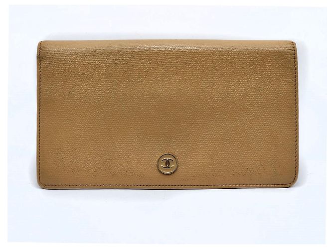 Beige lange Brieftasche Chanel - Ansicht 2