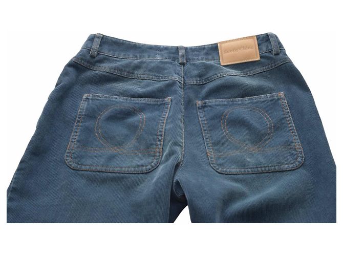 See by Chloé Pantalones de pana azul - vista 6