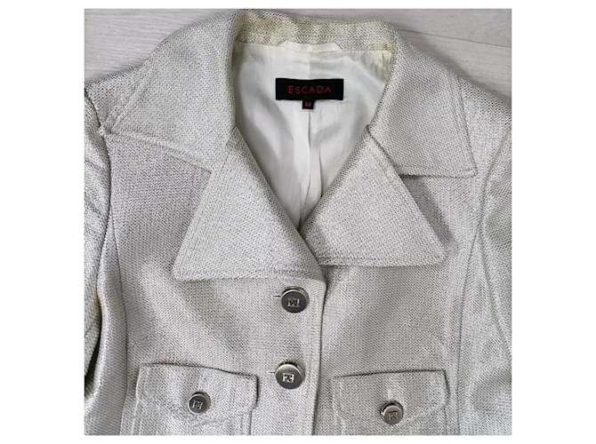Escada giacca argento 1990s - vista 3
