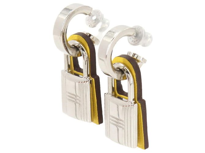 Hermès Pendientes Hermes O'Kelly Plata Amarillo - vista 2