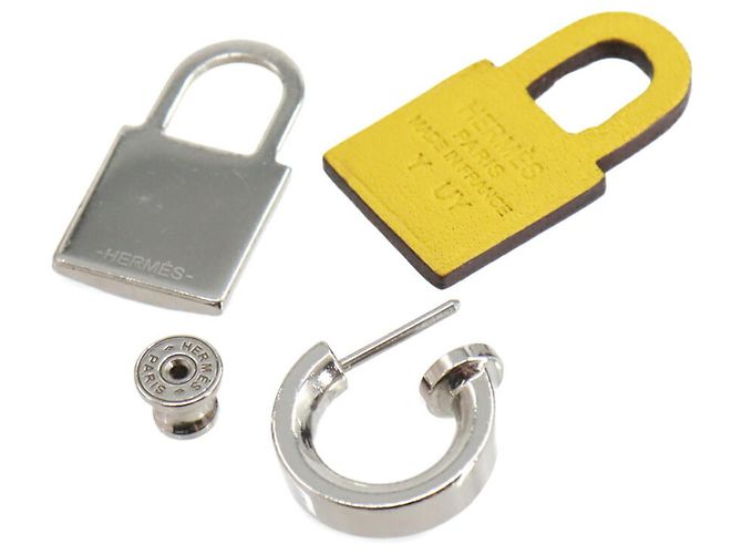 Hermès Pendientes Hermes O'Kelly Plata Amarillo - vista 4
