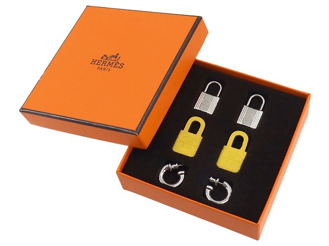 Hermès Pendientes Hermes O'Kelly Plata Amarillo - vista 6