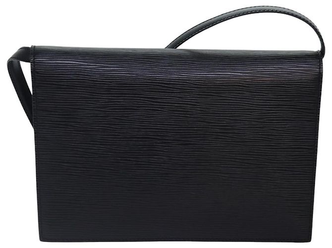 LOUIS VUITTON Borsa a Spalla Hublot Epi Nera Rossa M52557 LV Auth ep5278 Nero Rosso - vista 2