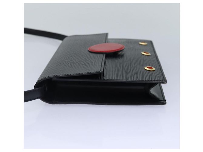 LOUIS VUITTON Borsa a Spalla Hublot Epi Nera Rossa M52557 LV Auth ep5278 Nero Rosso - vista 3