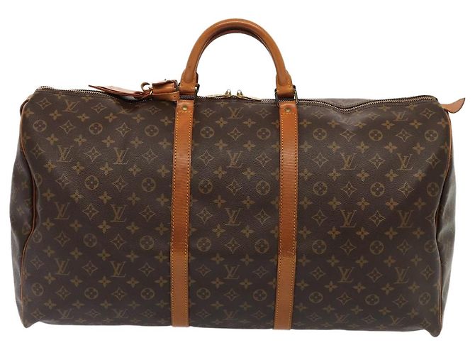 LOUIS VUITTON Monogram Keepall 60 Borsa Boston M41422 LV Auth 84255 Monogramma - vista 13