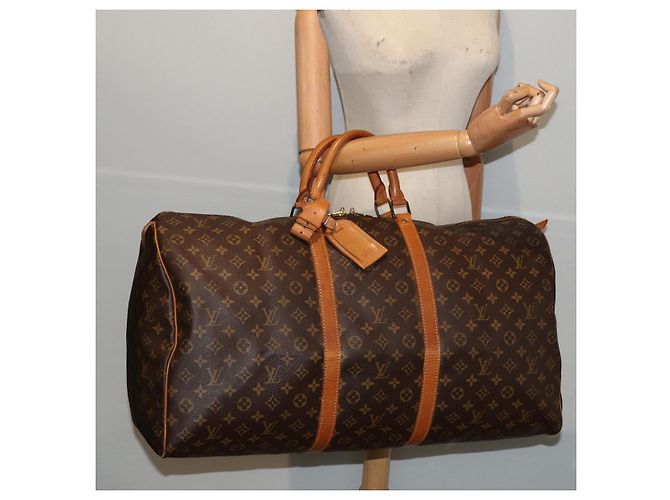 LOUIS VUITTON Monogram Keepall 60 Borsa Boston M41422 LV Auth 84255 Monogramma - vista 22