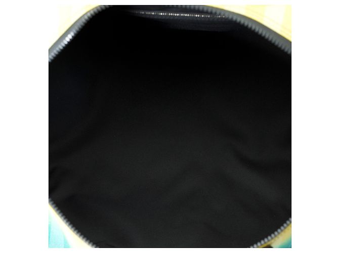 Borsa LOUIS VUITTON Keepall in Tela Turchese - 102090 - vista 7