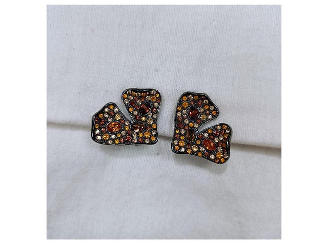 Kenneth Jay Lane bijoux vintage Bianco Multicolore Arancione - vista 2