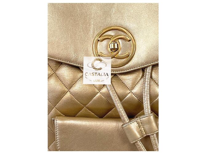 Chanel Zaino vintage super raro degli anni '90 D'oro - vista 16