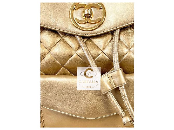 Chanel Zaino vintage super raro degli anni '90 D'oro - vista 17