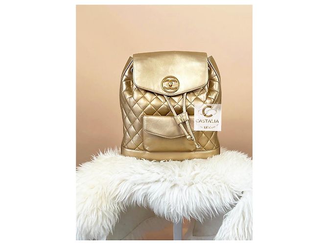 Chanel Zaino vintage super raro degli anni '90 D'oro - vista 4