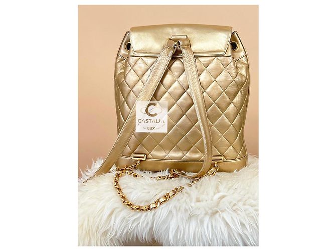 Chanel Zaino vintage super raro degli anni '90 D'oro - vista 5