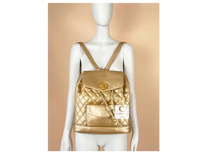 Chanel Zaino vintage super raro degli anni '90 D'oro - vista 6