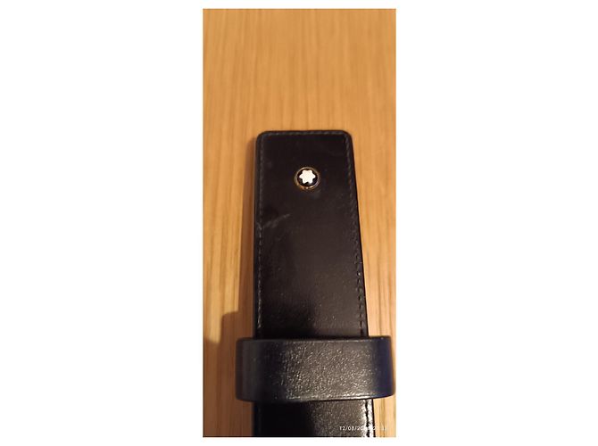 Penna a sfera MONTBLANC Meisterstuck classica dorata MB10883 + astuccio in pelle nera Nero - vista 5