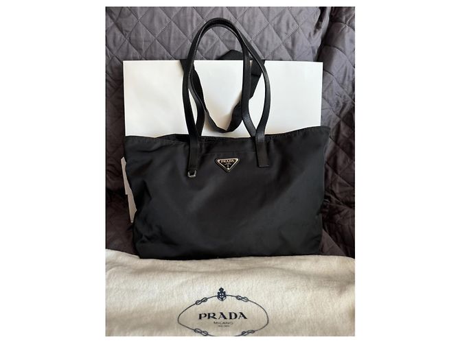 Prada Tessuto Nylon Handtasche Schwarz - Ansicht 3