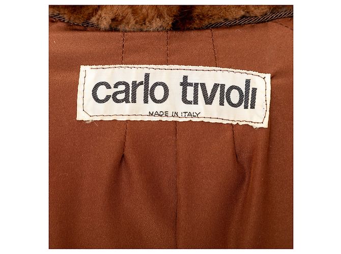 Autre Marque Futterpelzmantel Carlo Tivioli Braun - Ansicht 7