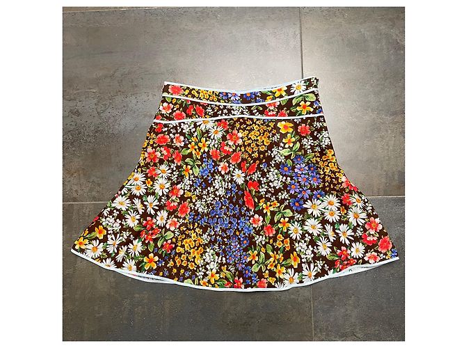 Gonna svasata in viscosa Dsquared2 Multicolore - vista 4