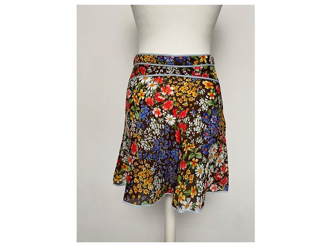 Gonna svasata in viscosa Dsquared2 Multicolore - vista 5