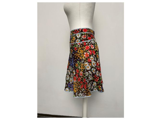 Gonna svasata in viscosa Dsquared2 Multicolore - vista 6