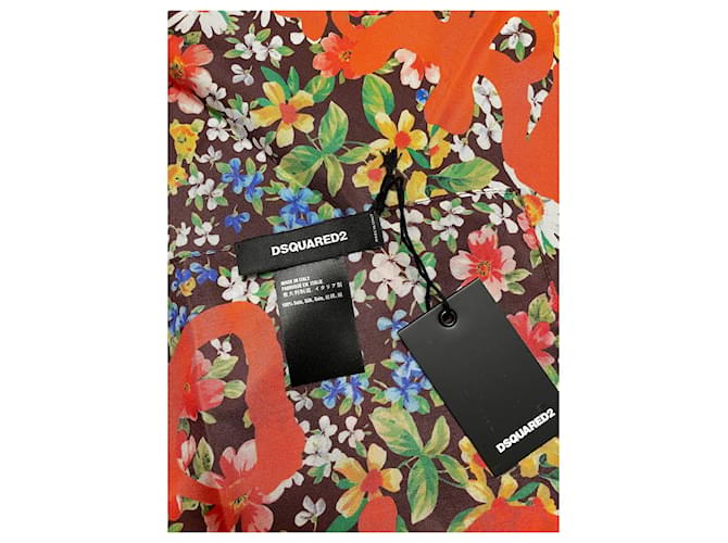 Dsquared2 Seidentuch 60x60 cm Mehrfarben - Ansicht 2