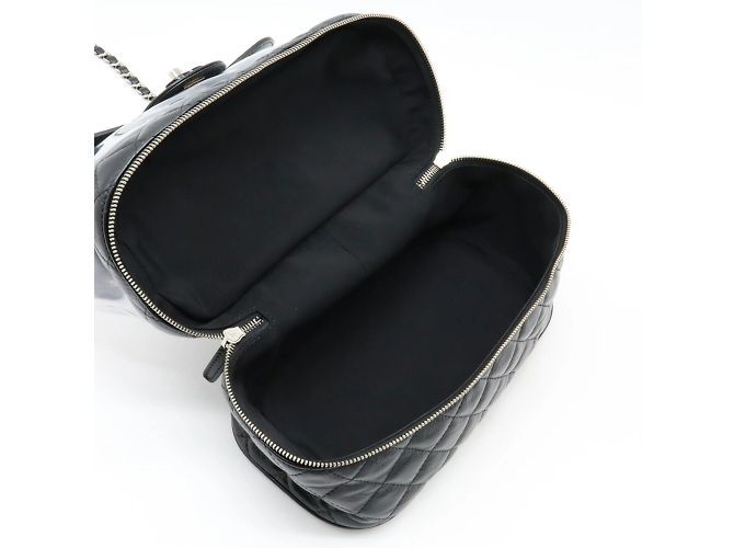 Borsa a Spalla Chanel Matelassé Coco Mark Chain Nero - vista 6