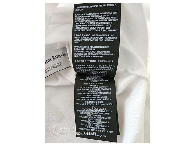 Chemise Palm Angels Blanche en Coton avec Étoiles - vue 6
