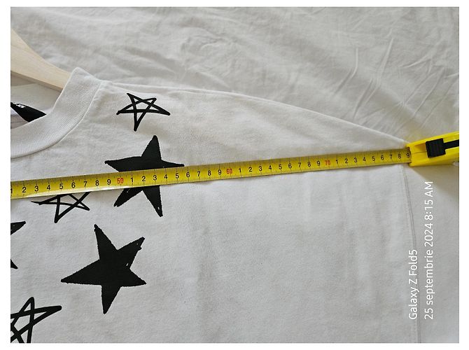 Chemise Palm Angels Blanche en Coton avec Étoiles - vue 9