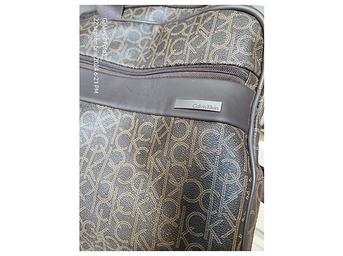 Borsa laterale Calvin Klein Marrone Poliuretano - vista 10