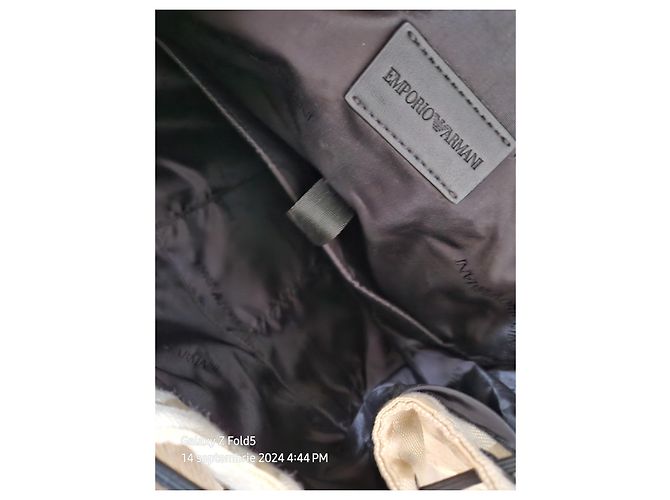 Sac à dos Emporio Armani Crème en Polyester - vue 5