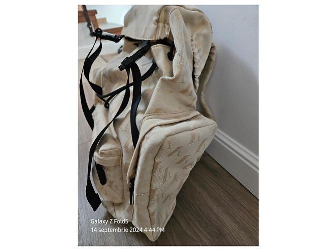 Sac à dos Emporio Armani Crème en Polyester - vue 7
