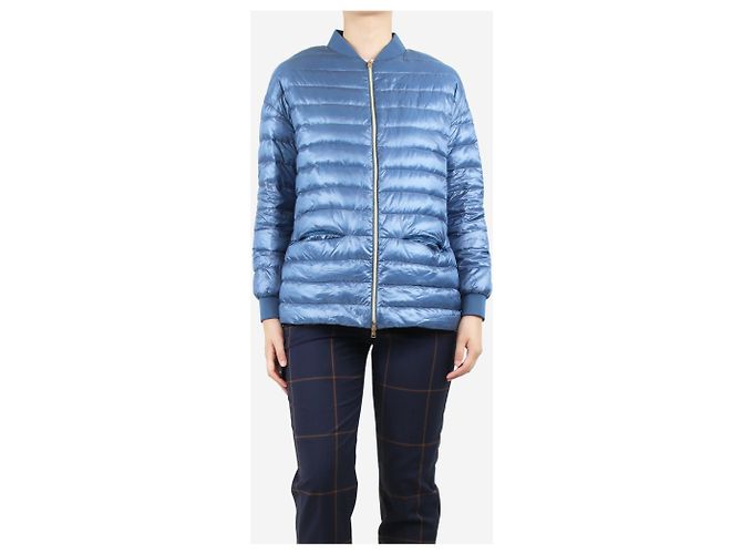 Herno Blaue Pufferjacke - Größe UK 10 - Ansicht 3