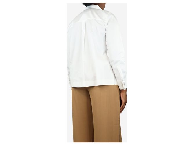 Carolina Herrera Camisa de algodão branca com abotoaduras - tamanho L - vista 2