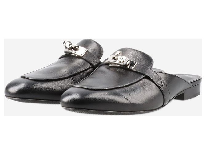 Kelly Hermès Mule nere Oz - taglia EU 36 Nero - vista 2