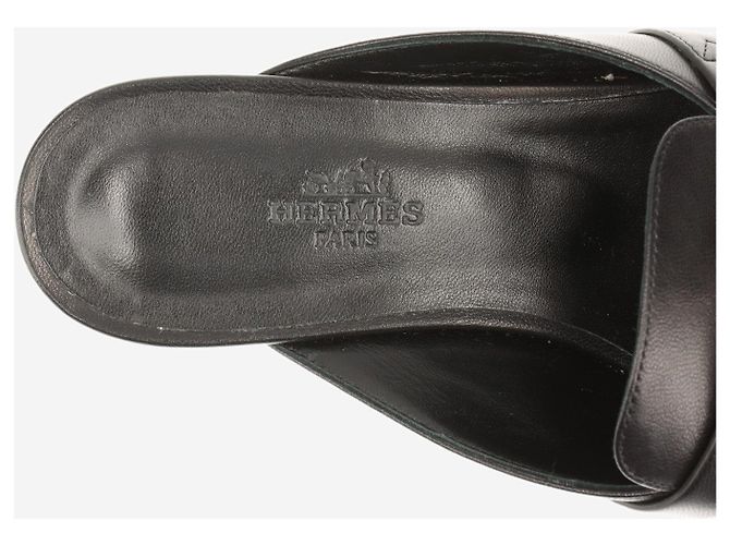 Kelly Hermès Mule nere Oz - taglia EU 36 Nero - vista 6