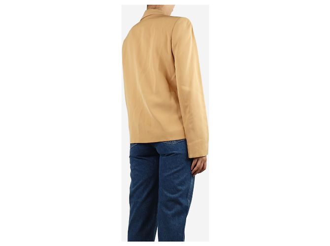Chloé Blazer marrón de doble botonadura - talla UK 8 Beige - vista 2