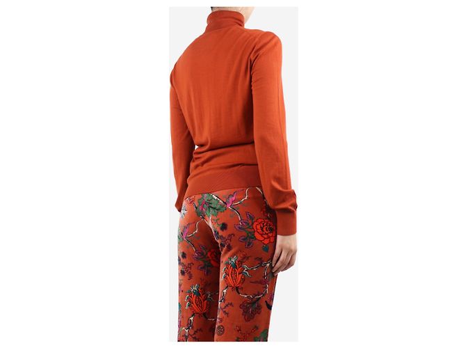 Dolce & Gabbana Suéter de cuello alto óxido - talla UK 12 Naranja - vista 2