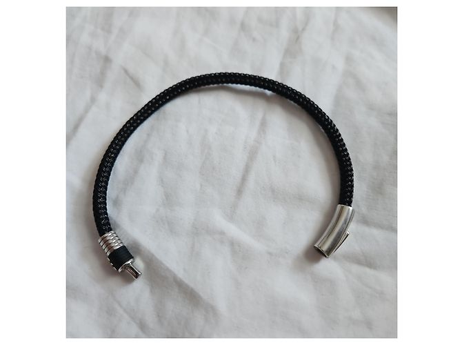 Bracciale Emporio Armani in acciaio nero - vista 4